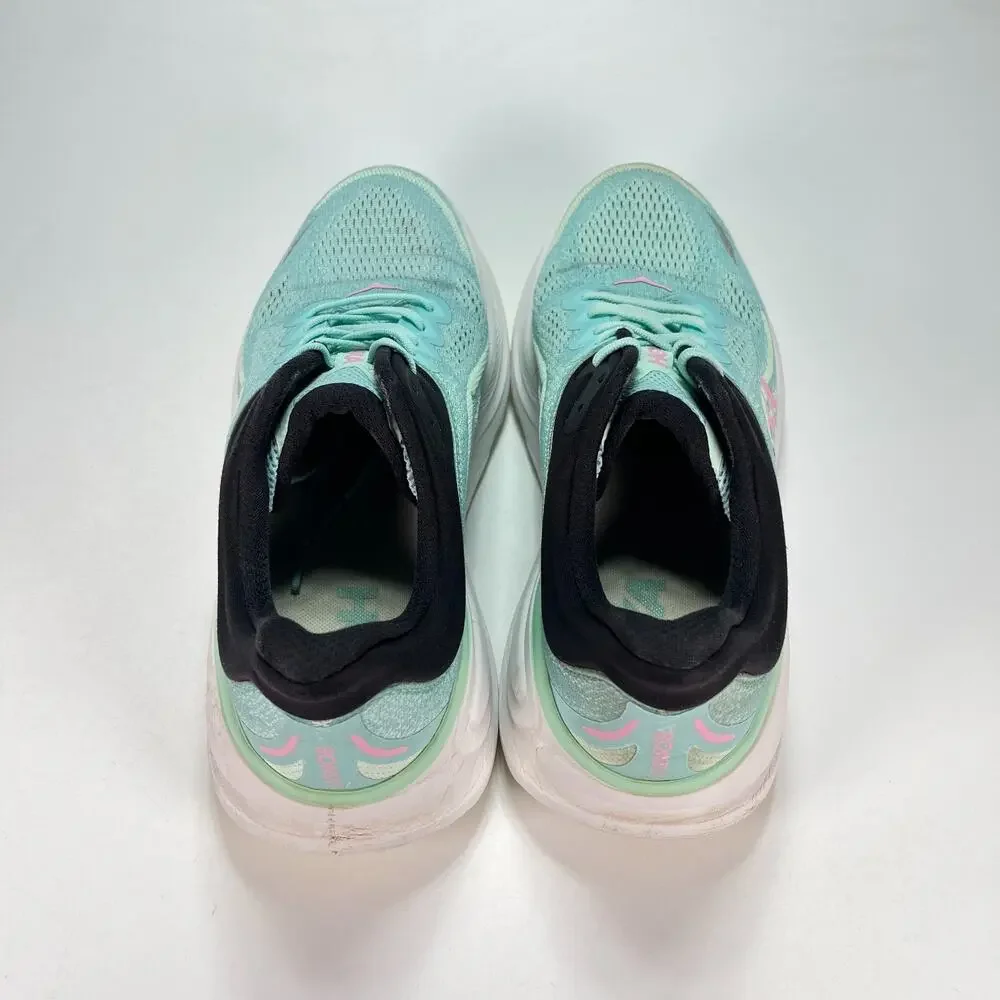 HOKA Bondi 9 Blue Spark Mint Fluorite Running Shoes 1162012 BTF Women's Size 10B - Picture 6 of 10